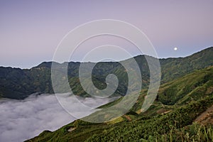 Ta Xua is a famous mountain range in northern Vietnam. photo