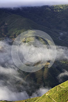 Ta Xua is a famous mountain range in northern Vietnam. photo