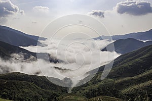 Ta Xua is a famous mountain range in northern Vietnam. photo