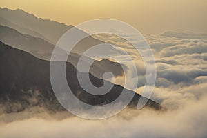Ta Xua is a famous mountain range in northern Vietnam. photo