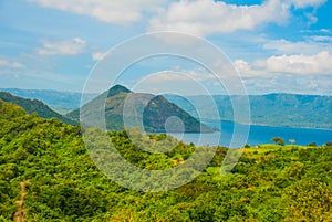 Taal Volcano on Luzon Island North of Manila, Philippines