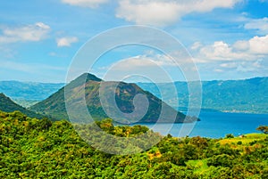 Taal Volcano on Luzon Island North of Manila, Philippines