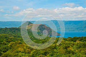 Taal Volcano on Luzon Island North of Manila, Philippines