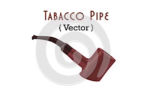 Tabacco Pipe Vector Illustration