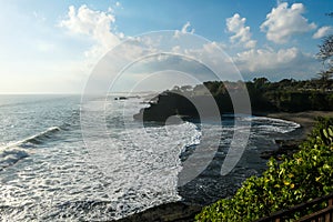 Tabanan - Cliffs on the shore of Tanah Lot Temple, Bali