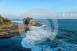 Tabanan - Cliffs on the shore of Tanah Lot Temple, Bali