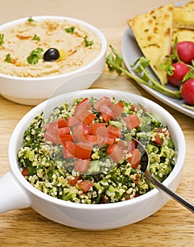 Tabbouleh with Hummus