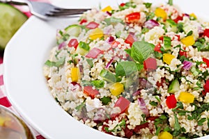 TABBOULEH Salad with cous cous and vegetable