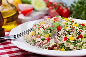 TABBOULEH Salad with cous cous and vegetable