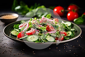 Tabbouleh salad. Traditional middle eastern dish.