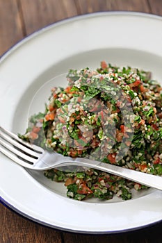 Tabbouleh, tabouli, parsley salad