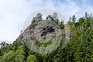 Taberg mountain in town of Taberg, Sweden