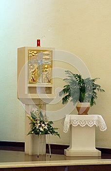 Tabernacle in the parish church of St Matthew in Dugave, Zagreb