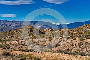 Tabernas desert, Desierto de Tabernas near Almeria, andalusia region, Spain photo