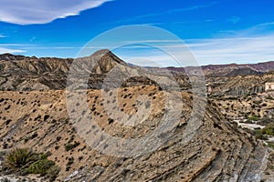 Tabernas desert, Desierto de Tabernas near Almeria, andalusia region, Spain photo