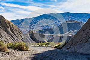 Tabernas desert, Desierto de Tabernas near Almeria, andalusia region, Spain photo