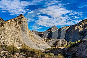 Tabernas desert, Desierto de Tabernas near Almeria, andalusia region, Spain photo