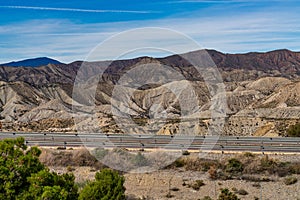 Tabernas desert, Desierto de Tabernas near Almeria, andalusia region, Spain photo