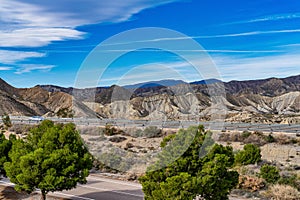 Tabernas desert, Desierto de Tabernas near Almeria, andalusia region, Spain photo