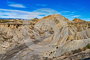 Tabernas desert, Desierto de Tabernas near Almeria, andalusia region, Spain photo