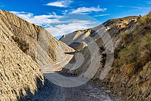 Tabernas desert, Desierto de Tabernas near Almeria, andalusia region, Spain photo