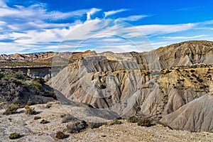 Tabernas desert, Desierto de Tabernas near Almeria, andalusia region, Spain photo