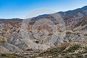 Tabernas desert, Desierto de Tabernas near Almeria, andalusia region, Spain photo