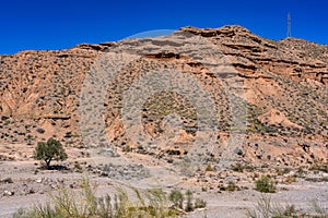 Tabernas desert, in spanish Desierto de Tabernas, Andalusia, Spain photo