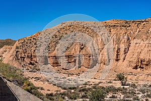 Tabernas desert, in spanish Desierto de Tabernas, Andalusia, Spain photo