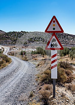 Tabernas desert, in spanish Desierto de Tabernas, Andalusia, Spain photo