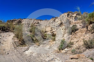 Tabernas desert, in spanish Desierto de Tabernas, Andalusia, Spain photo