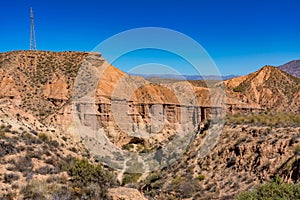 Tabernas desert, in spanish Desierto de Tabernas, Andalusia, Spain photo