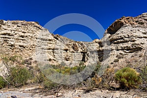 Tabernas desert, in spanish Desierto de Tabernas, Andalusia, Spain photo