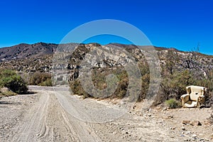 Tabernas desert, in spanish Desierto de Tabernas, Andalusia, Spain photo