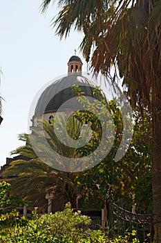 Tabgha, Israel, Middle East, Church of the Beatitudes, Holy Land, pilgrimage, Sermont on the Mount, dome