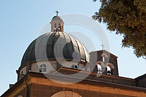 Tabgha, Israel, Middle East, Church of the Beatitudes, Holy Land, pilgrimage, Sermont on the Mount, dome