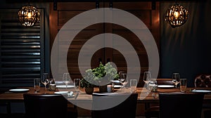 table barndoor light