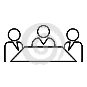 Table business training icon, outline style