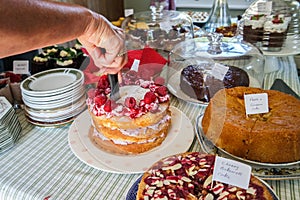 Table of cakes at an NGS day