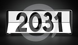 2031 - table calendar