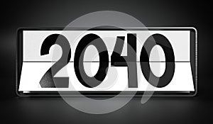 2040 - table calendar