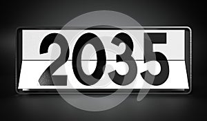 2035 - table calendar