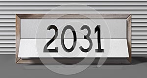 2031 - table calendar