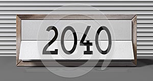 2040 - table calendar