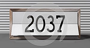 2037 - table calendar