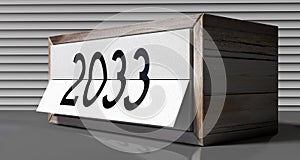 2033 - table calendar