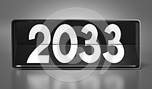 2033 - table calendar