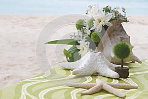 Table center piece. wedding table photo