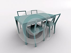 Table and chairs