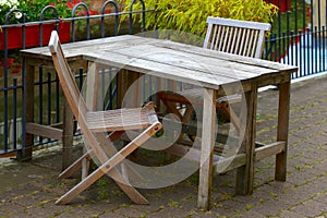 Table and chairs